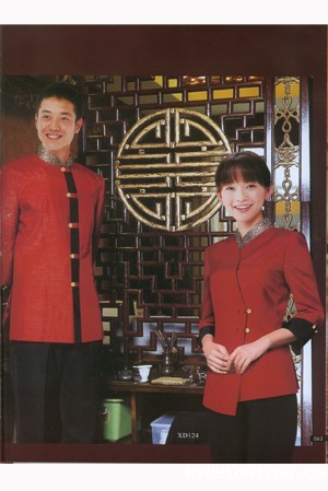 工服定制 高端伟德app下载官网手机版苹果版男女士 红色长袖伟德app下载官网手机版苹果版